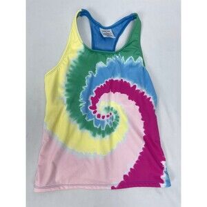 Lands’ End Girl 12 Swirl Wave Swim Top Racerback Tankini